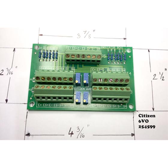 Citizen 6VO 254599 card Load Cell Junction box 4 cell Low cost