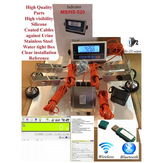 Livestock scale kit Bluetooth software Livestock scale kit Bluetooth software Livestock scale kit Cattle Hog scale kit