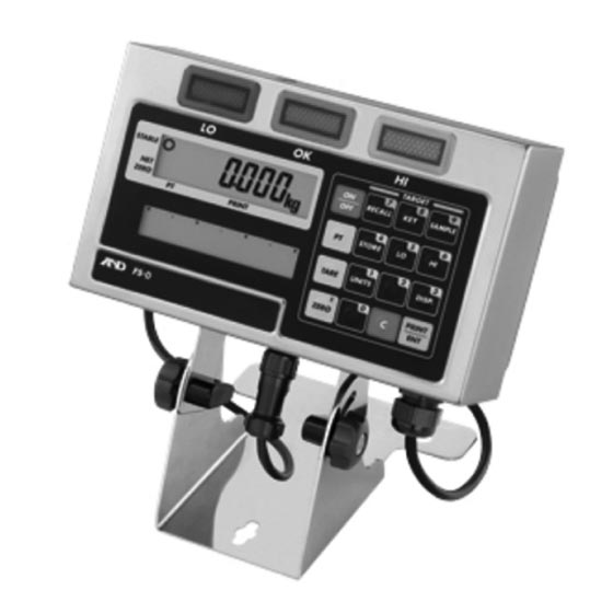FS-D Indicator FS-D A&D INDICATOR